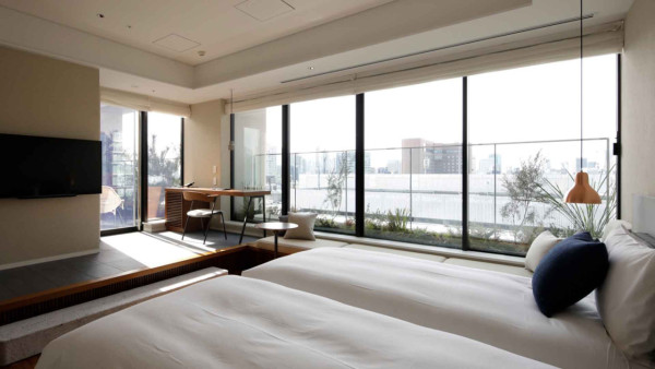 東京極簡無印風綠洲設計酒店 離車站6分鐘！頂層露台房/私人城景浴池 
