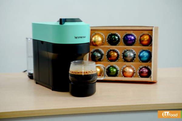 咖啡機｜全新Nespresso Vertuo Pop！開箱夢幻薄荷綠色咖啡機　6種顏色／一按即沖／加大版粉囊