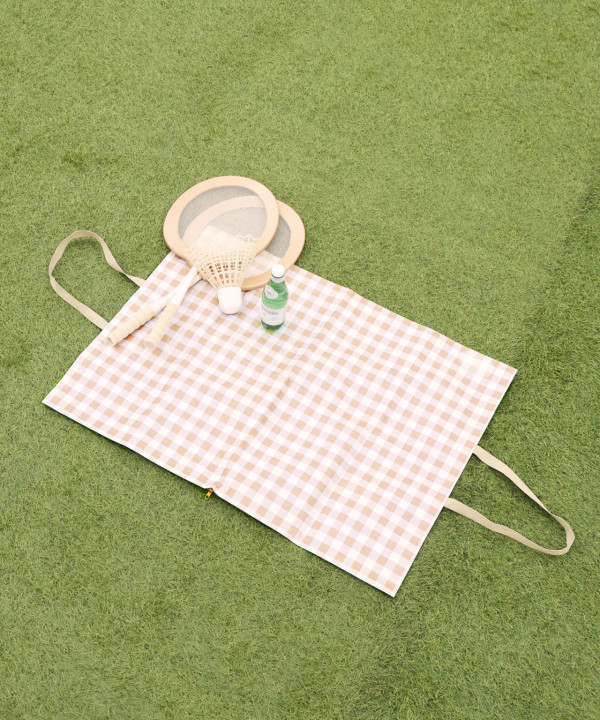 日本3COINS賞花野餐必備 大地色系列 折疊手推車+小桌+餐墊 最平$20入手