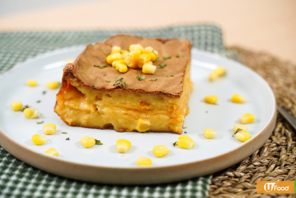 麻糬食譜｜芝士軟心！粟米濃湯烤麻糬食譜　簡單4步氣炸鍋料理／外脆內煙韌超濃粟米芝士味