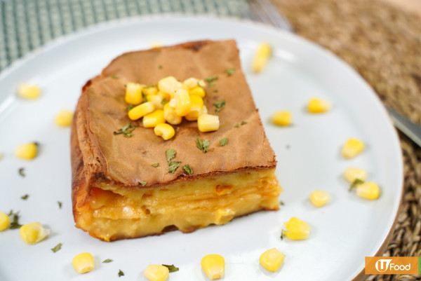 麻糬食譜|芝士軟心!粟米濃湯烤麻糬食譜 簡單4步氣炸鍋料理/外脆內煙韌超濃粟米芝士味