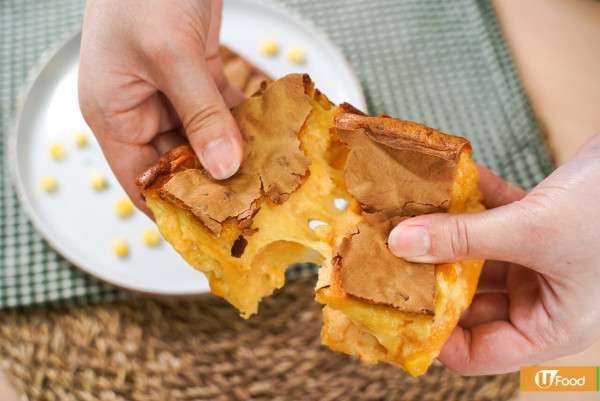 麻糬食譜|芝士軟心!粟米濃湯烤麻糬食譜 簡單4步氣炸鍋料理/外脆內煙韌超濃粟米芝士味