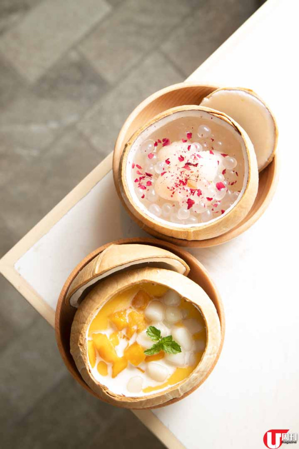 椰子主題甜品店 滋潤桃膠雪燕椰皇燉蛋白