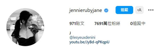 2. Jennie - 7691萬。