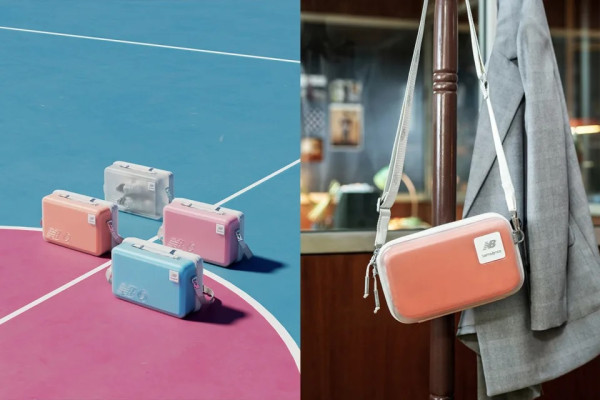 Samsonite x New Balance糖果色聯乘系列 超可愛斜揹小袋、雙面小型行李箱　