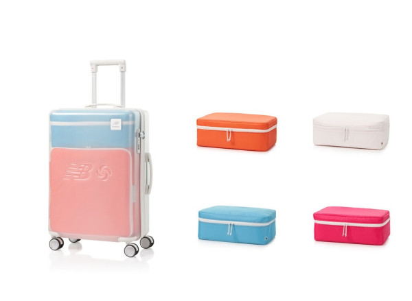 Samsonite x New Balance糖果色聯乘系列 超可愛斜揹小袋、雙面小型行李箱　