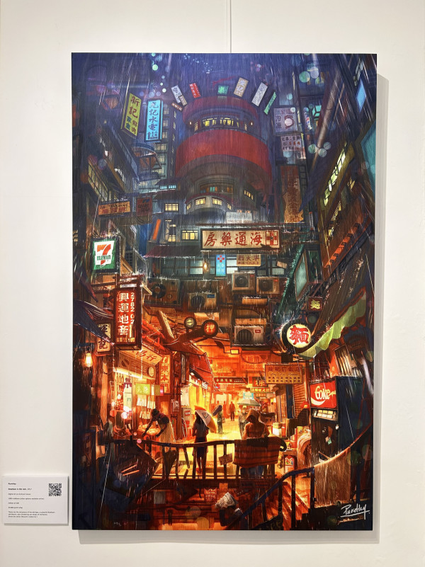 本地插畫師創港式Cyberpunk世界 《龐城》平行時空重現舊香港街景