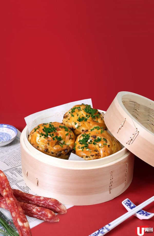 當文歷餅店港式新搞作 錦祥號臘腸葱花包 / 新桂香叉燒牛角包