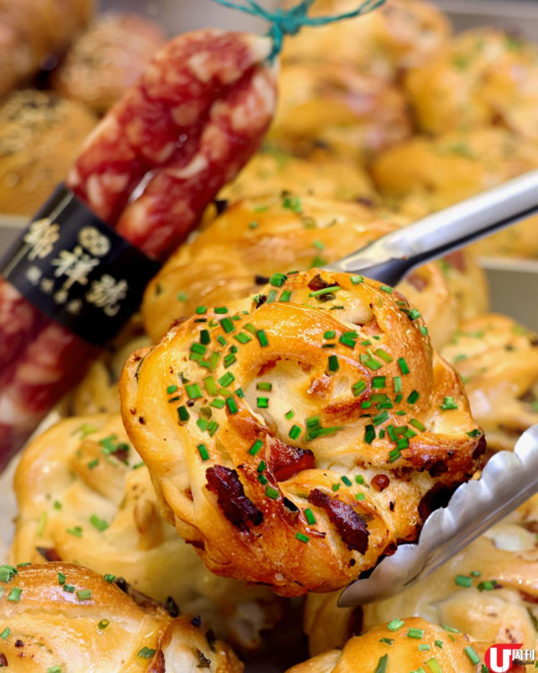 當文歷餅店港式新搞作 錦祥號臘腸葱花包 / 新桂香叉燒牛角包