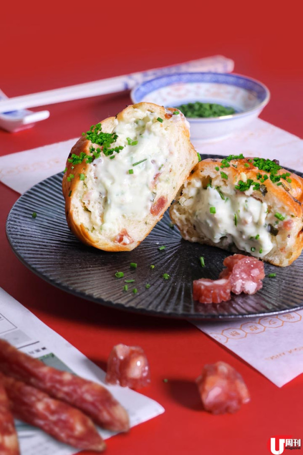 當文歷餅店港式新搞作 錦祥號臘腸葱花包 / 新桂香叉燒牛角包