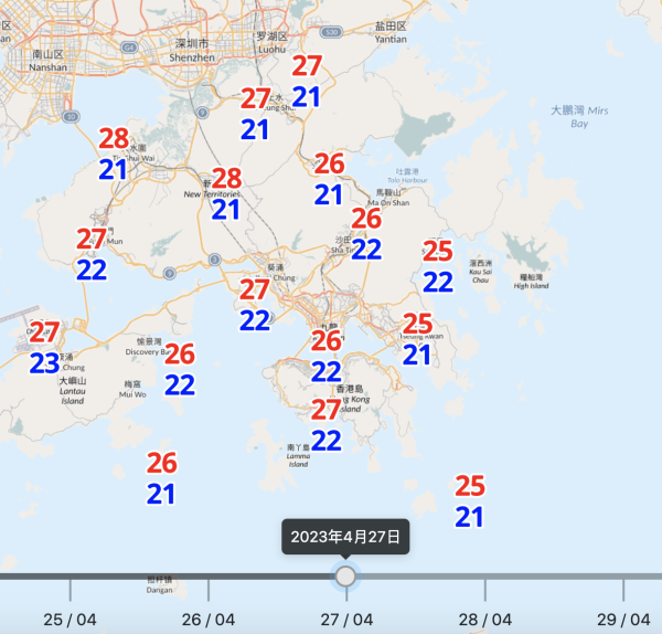 每日天氣預報｜預料本周初短暫時間天色明朗 勞動節假有驟雨及多雲