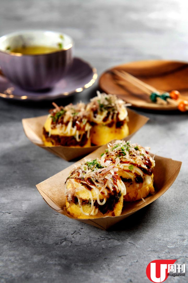 搞鬼！章魚小丸子棉花蛋糕 9 吋大丸子版本 / 火炙芝士鰻魚肉鬆棉花卷