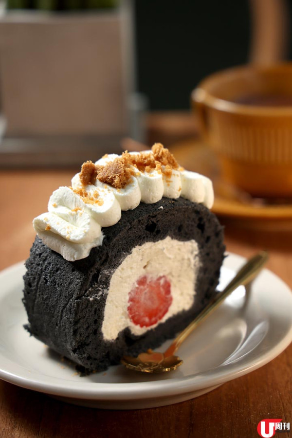 觀塘工廈甜品 CAFE 念念 超靚蜜柑卷蛋 / 富士山蛋糕