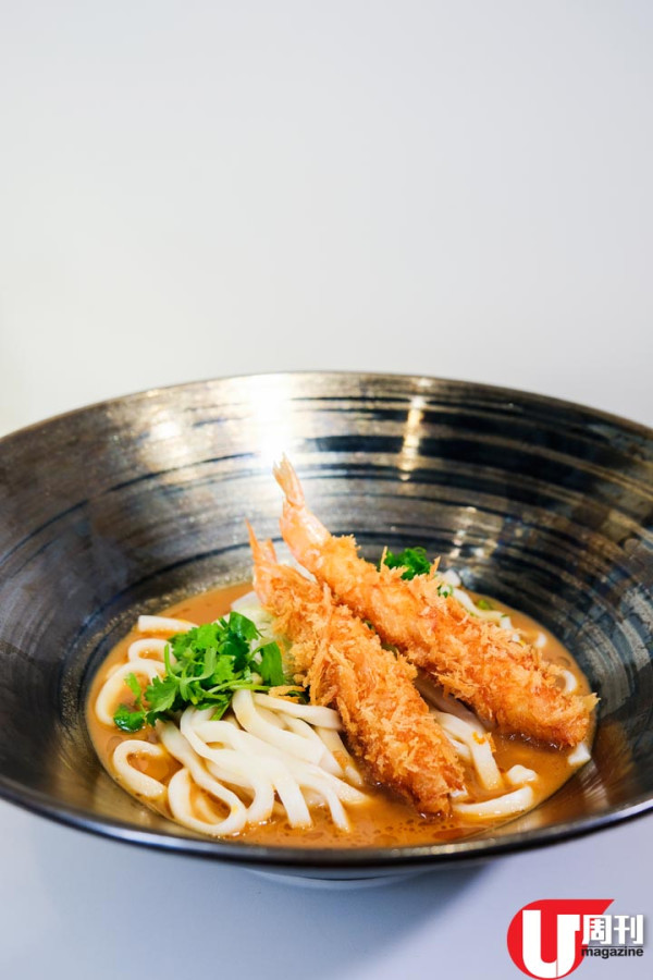 銅鑼灣一人烏冬店 手打讚岐烏冬 × 濃稠蝦湯底
