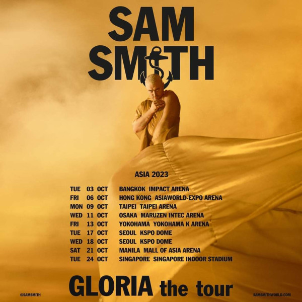 Sam Smith香港演唱會2023｜英國巨星Sam Smith宣布亞博開騷！亞洲巡迴演唱會10月唱到香港(演出資訊/票價/公開發售/座位表)