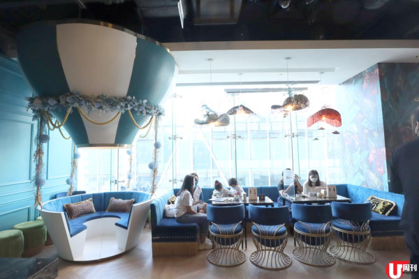 銅鑼灣萬呎維港景天台餐廳 熱帶島打卡位 + 巨型氣球卡座