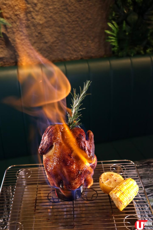中環人氣熱帶叢林餐廳酒吧 食飯飲嘢一次過 / Summer 雞尾酒配火焰燒雞 