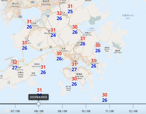 每日天氣預報｜預料廣闊低壓槽本周靠近 天氣不穩定連日有驟雨