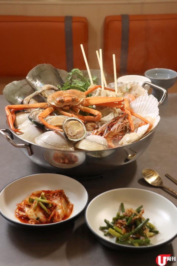 韓印紅 6,000 呎餐廳 震撼巨型海鮮鍋 / 活八爪魚