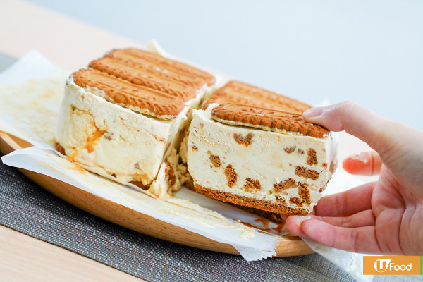 甜品食譜｜4種材料！焦糖Lotus脆餅雪糕三文治食譜　15分鐘新手零失敗夏日免焗甜品