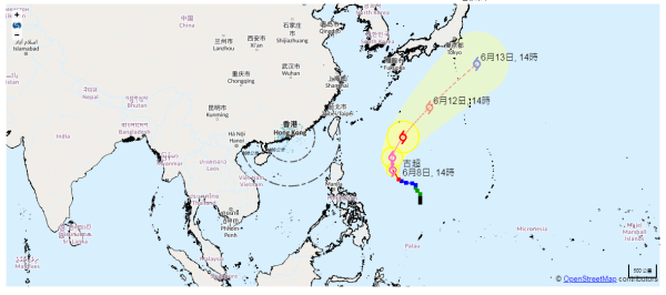 熱帶氣旋「古超」將成強颱風  同巨型「黃鴨」打卡需注意天氣變化