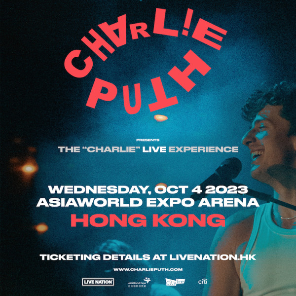 Charlie Puth香港演唱會2023｜美國歌手Charlie Puth亞洲巡迴首站10月4日亞博舉行！6月尾優先訂票+公開售票 (票價/開售日期/購票連結)