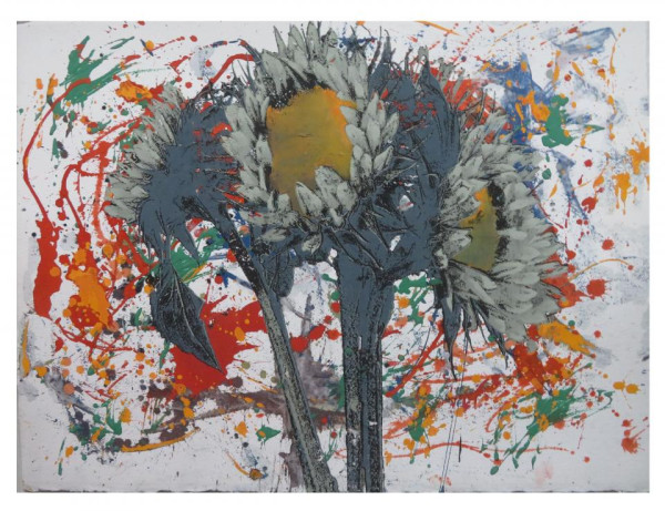 藝術家鍾大富創作古老岩彩藝術 天然礦物顏料勾勒新潮刺青圖案