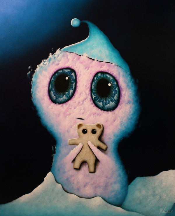 西班牙藝術家August Vilella潛意識作畫 與大眼角色感受「夏日微風」