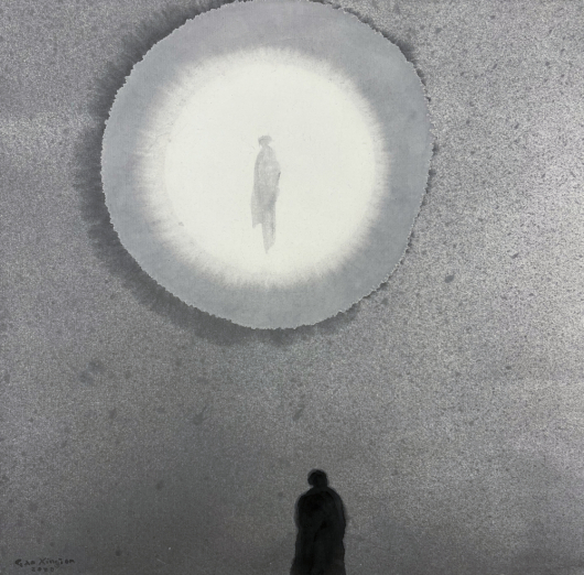 諾貝爾文學獎作家高行健「心象繪畫」 罕見天人合一山水景致 呼應著作《靈山》