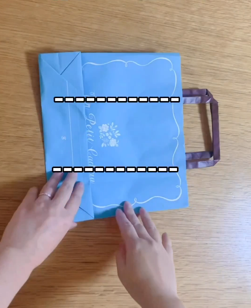 日本收納達人分享！紙袋變身神法  長方型變正方形 只係摺４下咁簡單？
