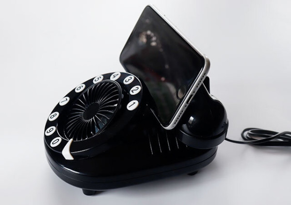 超搶手！日本DAISO 新出懷舊電話型座枱小風扇