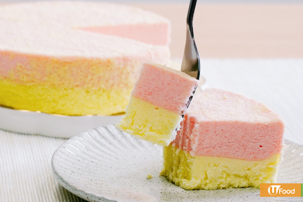 蛋糕推介｜北海道芝士蛋糕專門店Luna Cake密瓜雙層芝士蛋糕　夏日期間限定口味！選用新鮮赤肉密瓜果蓉