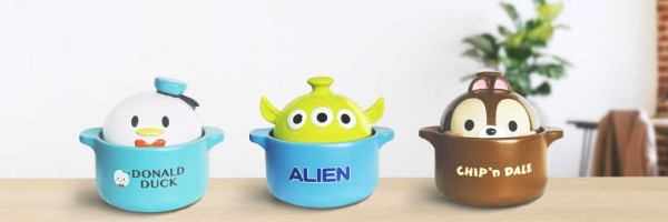 便利店新品｜7-Eleven便利店新推迪士尼卡通陶瓷煲及茶具　唐老鴨／鋼牙與大鼻／三眼仔超得意大頭造型！