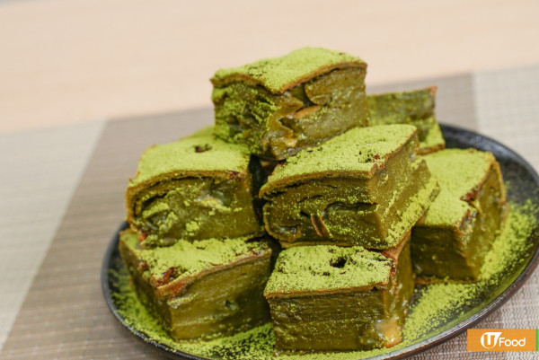 麻糬食譜｜脆皮抹茶豆乳烤麻糬Brownie食譜　酥脆內煙韌！新手零失敗簡單4步氣炸甜品