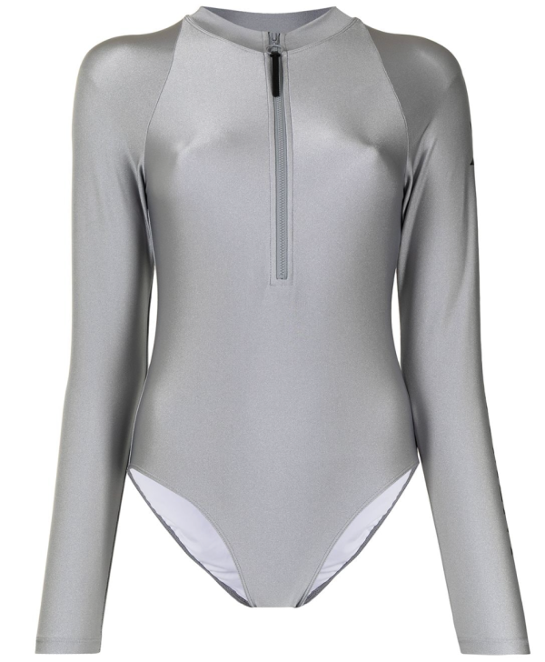 2023防曬長袖泳衣推薦8:Perfect Moment銀色一件頭長袖泳衣 $2,689