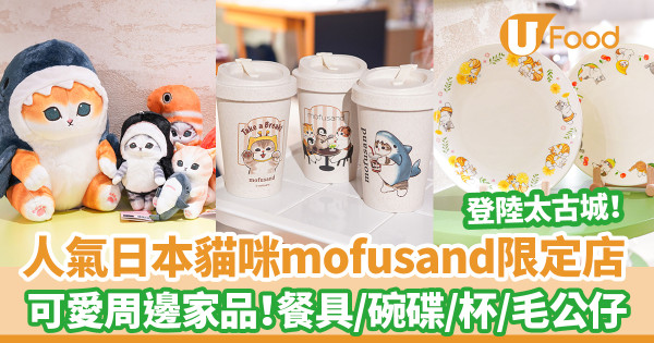 人氣日本貓咪插畫mofusand登陸太古城APITA　多款可愛周邊家品！餐具／碗碟／水杯／毛公仔