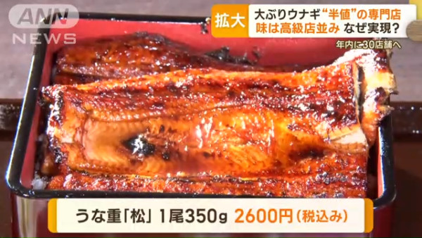 東京驚現激抵超大分量鰻魚飯 350克盛惠5、相等出面半價！ 