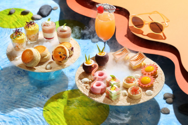 夏日限定！港麗酒店全新「仲夏海漾下午茶」歎熱情果忌廉撻／蜜桃奶凍／紅鶴草莓慕絲蛋糕／英式鬆餅