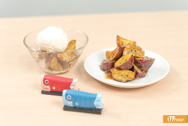 簡單5步日式蕃薯甜點   免油炸版大學芋食譜／香甜軟糯！