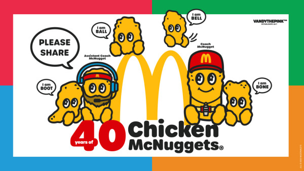 麥樂雞誕生40周年衝出麥當勞  踩入西九藝術展亭搞生日慶典