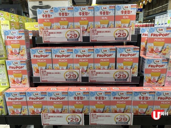 都樂果汁唧唧冰(桃味)8粒裝 $58/2盒
