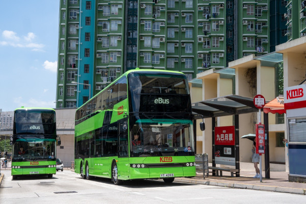 九巴首部純電動雙層巴士  即將投入服務 行走213M循環路線