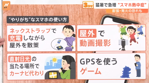 iPhone都會中暑 長時間曝曬會爆炸！日本電視台教你3招令發熬電話降溫