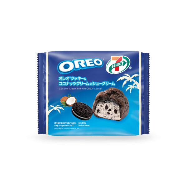 3款日本直送OREO新品登陸7-11便利店 椰子曲奇忌廉泡芙／椰子曲奇忌廉瑞士卷／煉奶曲奇忌廉蛋糕
