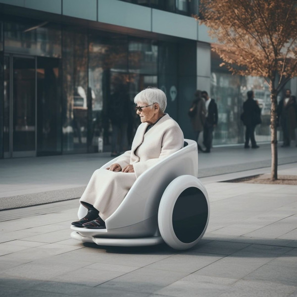 AI繪出未來美學輪椅設計概念  時尚簡約+科技感 輪椅都可以咁有型！