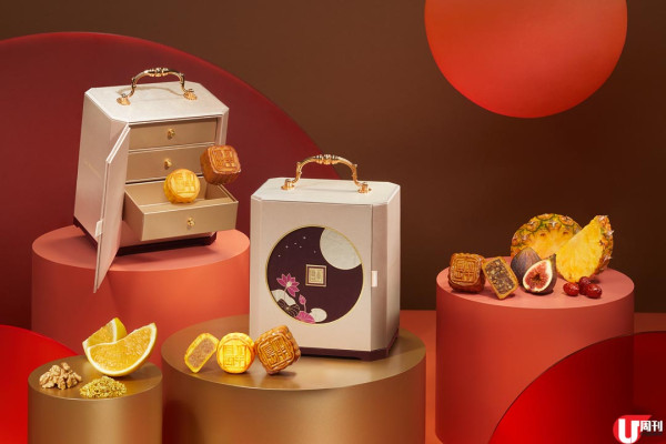 編輯部熱選月餅 豪華櫻桃木禮盒 / 半島朱古力奶黃