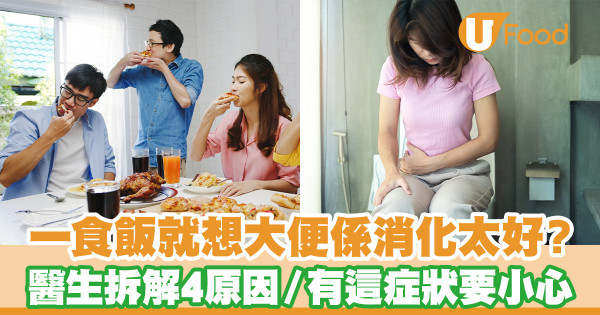 一食飯就想大便是消化太好？ 醫生拆解4原因／出現這症狀要小心