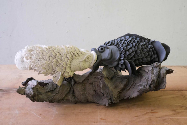 《昼夜望潮》展陶器+水墨畫 藝術家梁祖彝看海洋生物悟自由