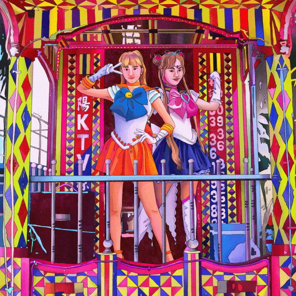 台灣插畫家Yuning深水埗玩味畫展 噴錢財神降臨 / 美少女戰士轉身變花車女郎