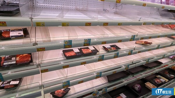 颱風蘇拉｜超強颱風襲港！超市現糧食搶購潮 貨架被搶購一空